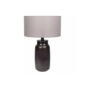Lámpara de mesa BASE VIDRIO Y METAL L3-G13/GRI