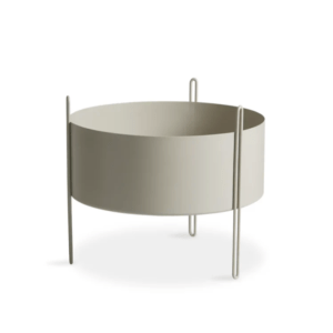 PIEDESTAL PLANTER MEDIUM TAUPE