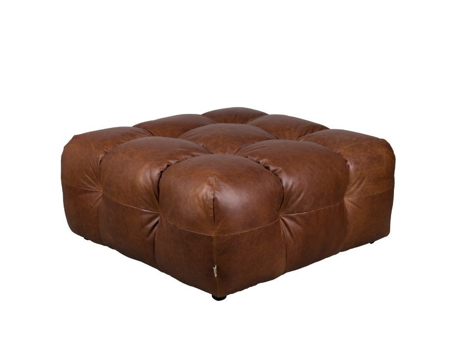 Hocker Hackman Leather Chocolate