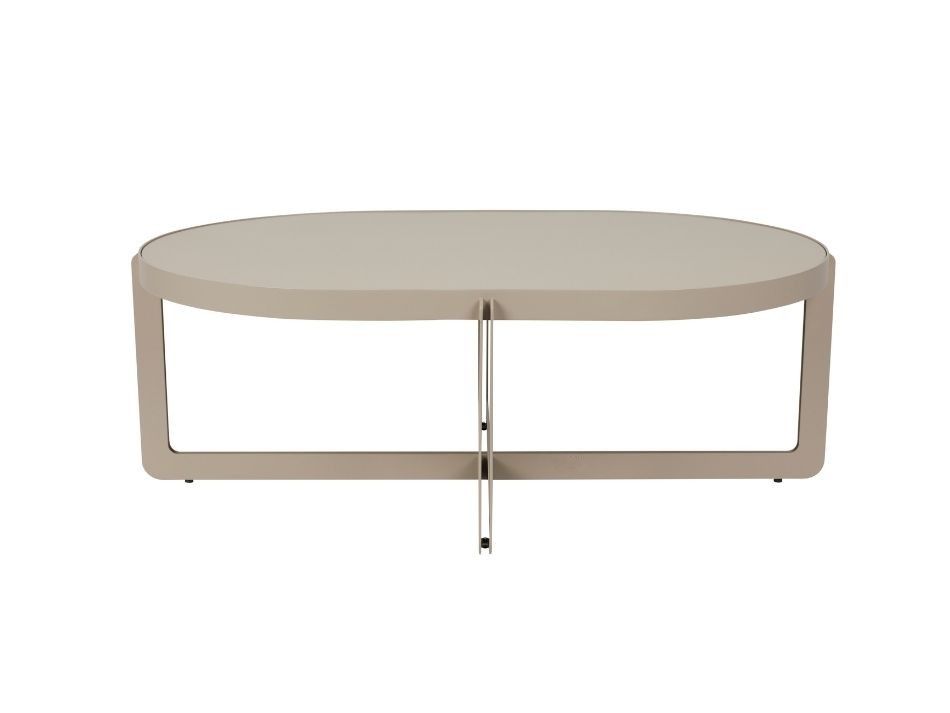 Centre Oval Coffe Table Beige