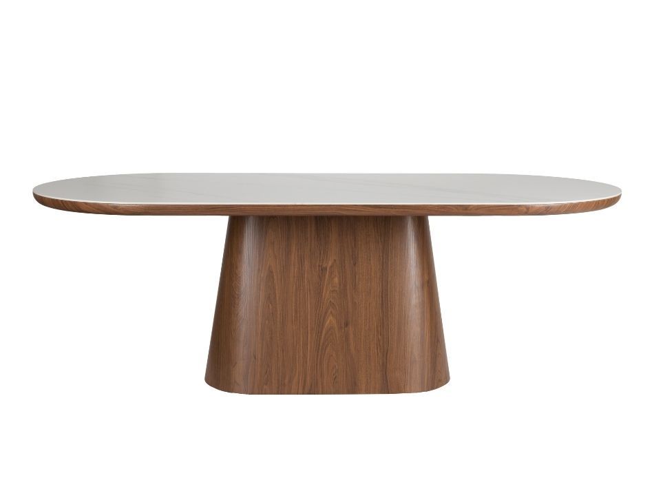 Dining Table Almira Oval 200 Walnut