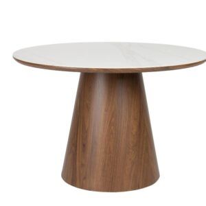 Dining Table Almira Round Walnut