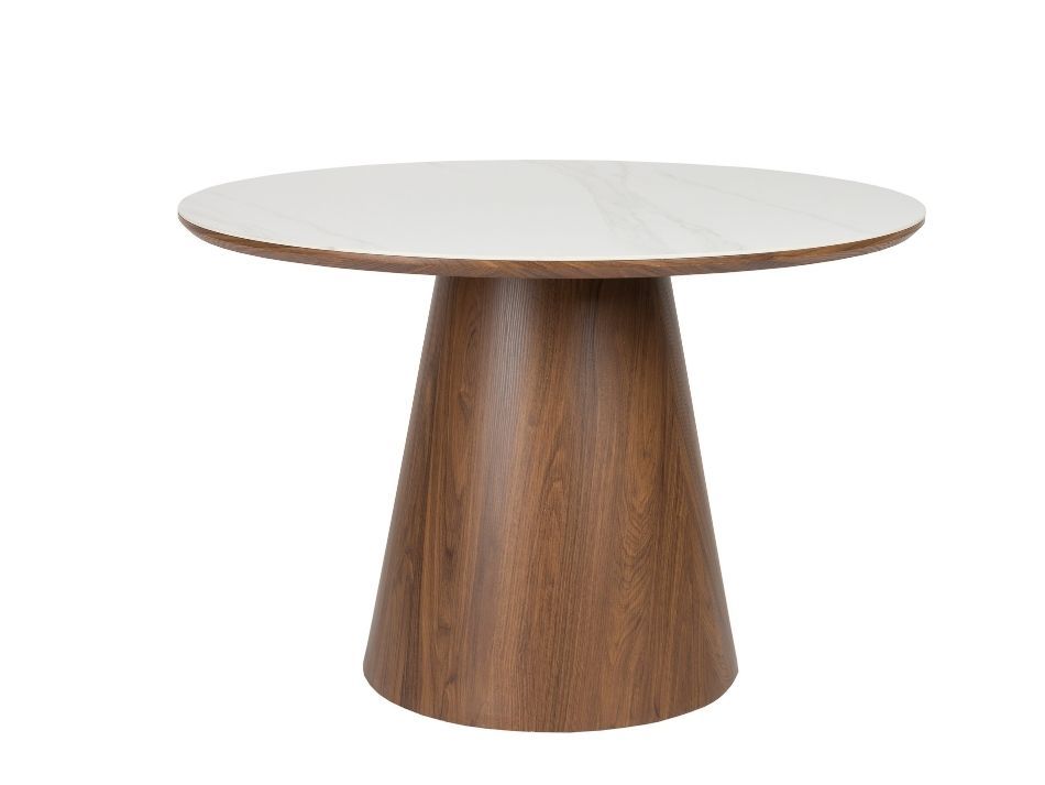Dining Table Almira Round Walnut