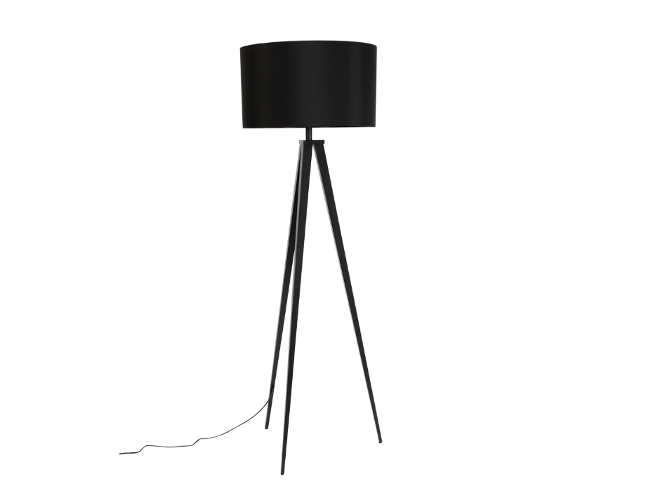 Floor Lamp Tripod Black