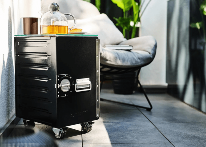 BORDBAR box Container schwarz + office equipment 02