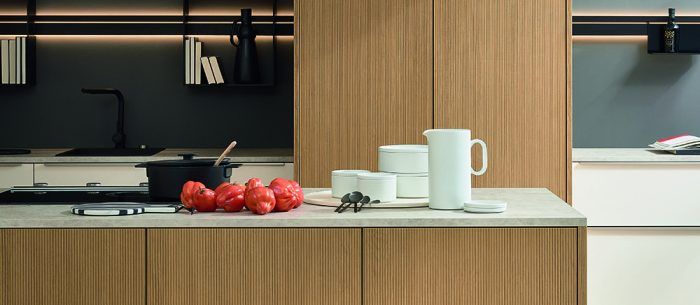 ARTLINE - Stripe Wood Crema / FEEL - Magnolia softmatt