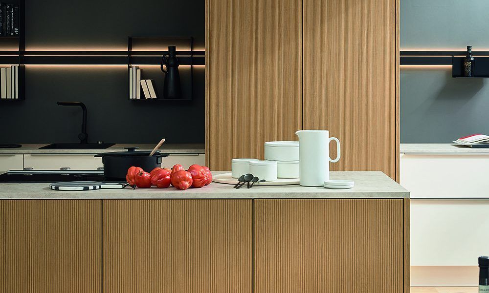 ARTLINE - Stripe Wood Crema / FEEL - Magnolia softmatt