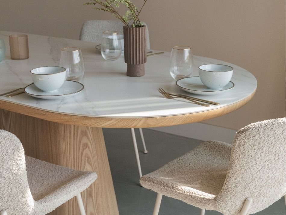 Dining Table Almira Oval 200 Oak 3