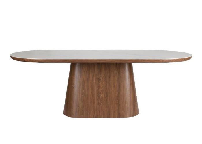 Dining Table Almira Oval 200 Walnut 1
