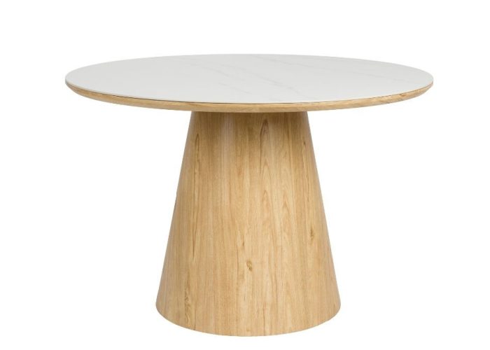 Dining Table Almira Round Oak 1