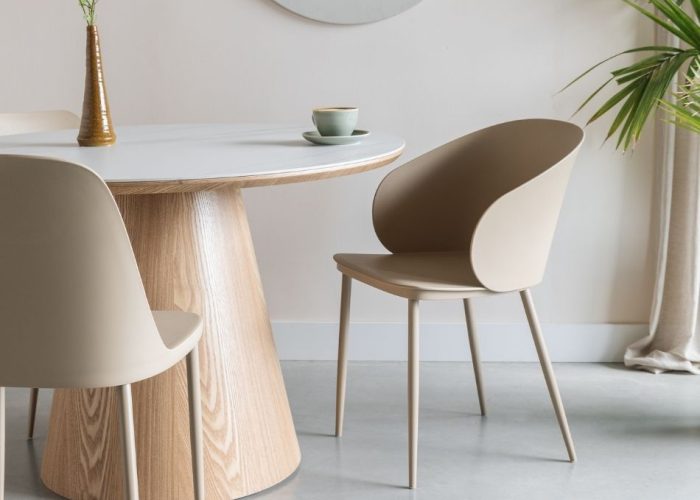 Dining Table Almira Round Oak 2