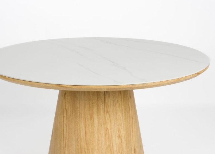 Dining Table Almira Round Oak 3