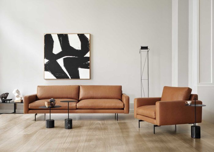 Edge V1_Module 35, Chair_Module 21, 2 seater_Parma col. Cognac, Calibre tables_72 dpi