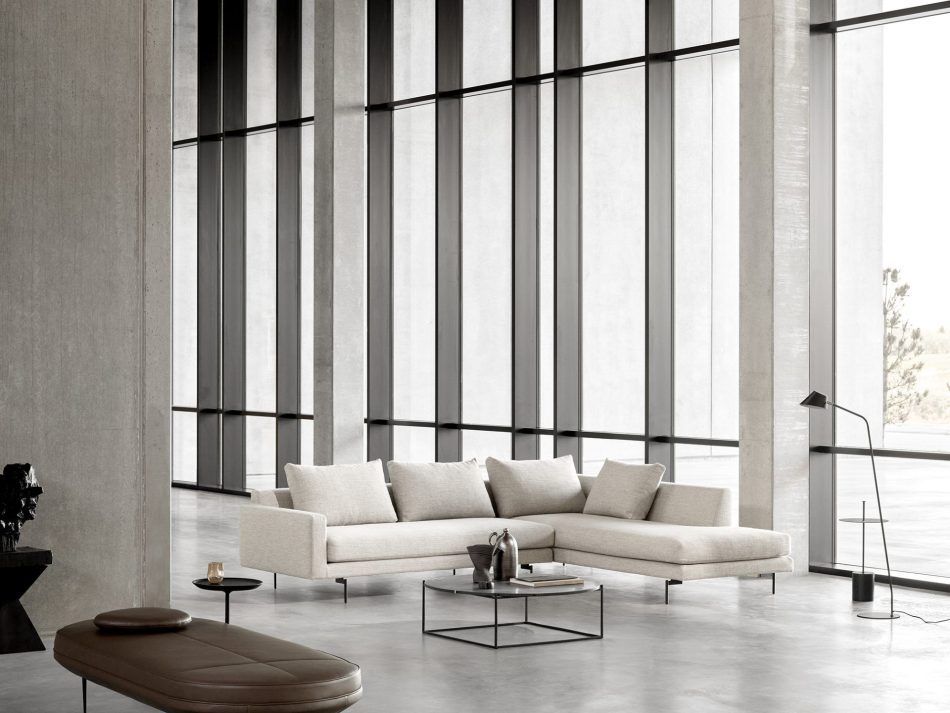 Edge V2_Mod. 11, 13_Julie col. 6, Circle coffee table_Black, Canoe_Parma Marrone_Calibre side table_Elba rug_72 dpi