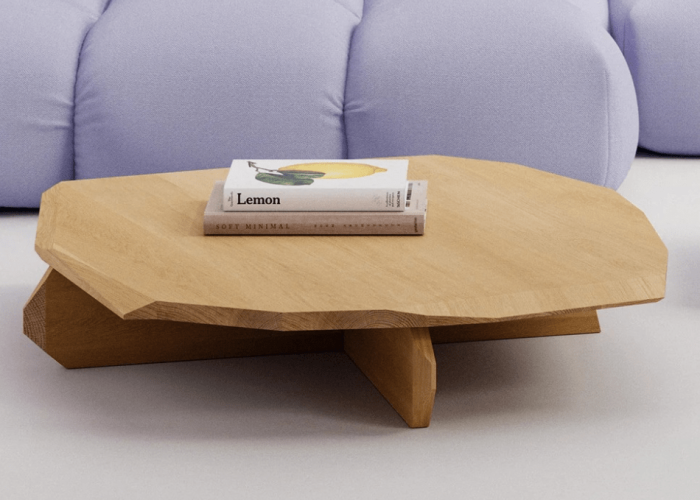 FELS COFEE TABLE SOLID OAK WAXED 2