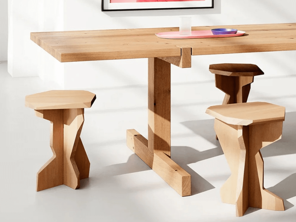 FELS STOOL SOLID OAK WAXED 02