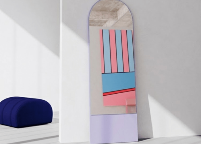 MAX MIRROR 59X185 LILAC 2