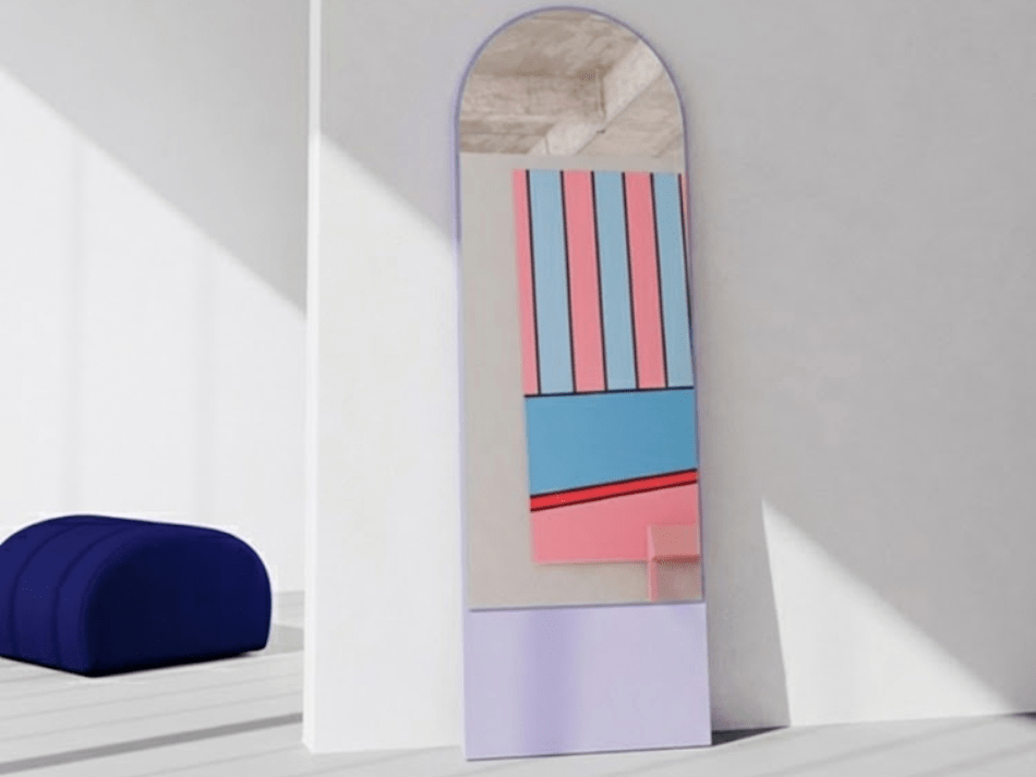 MAX MIRROR 59X185 LILAC 2