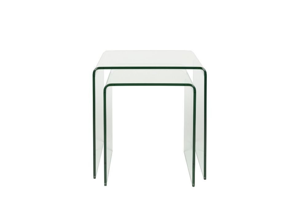 Side Table Vetro Set of 2 Transparent 1