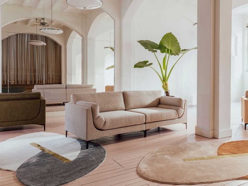 Sofa Balcony 3-Seater Beige 2