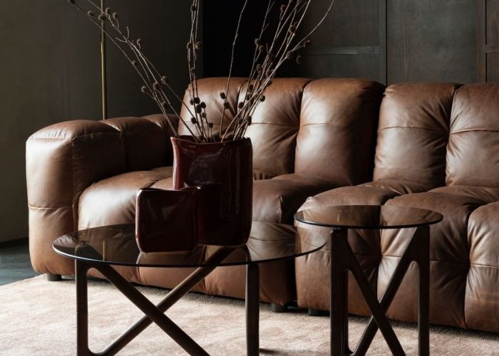 Sofa Hackman 4.5-Seater Leather Chocolate 2