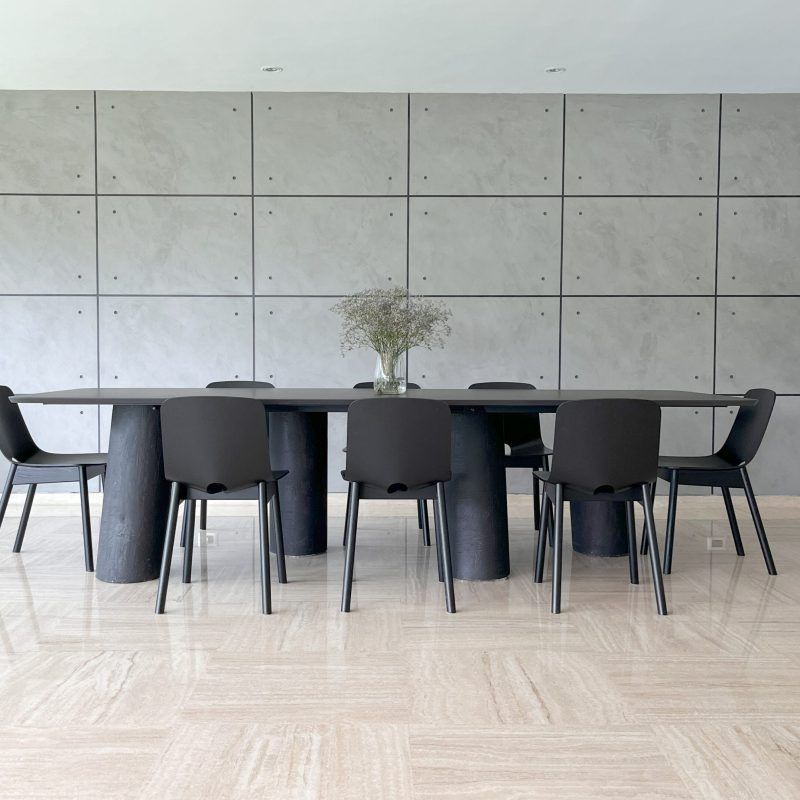 comedor gris